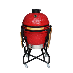 Barbecue au charbon de bois Kamado professionnel Auplex Luxurious Premium de 21 pouces, chariot en acier inoxydable, surface antiadhésive, design sans fumée pour - Product Image 2