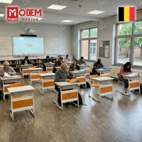 MINYI LEO Belgique - Bureau d'école de taille standard, chaise et table d'école, bureau et chaise d'école à vendre