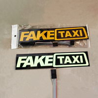 Nouveauté : Autocollants de voiture lumineux EL personnalisés avec logo chat porte-bonheur, éclairage LED flexible