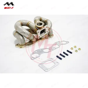 METOP RACING-colector de escape de igual longitud, montaje superior SS304 T3 Niss ** Sch40 240SX SR20 SR20DET