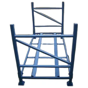 High loading capacity pallet foldable stacking rack storage tire rack