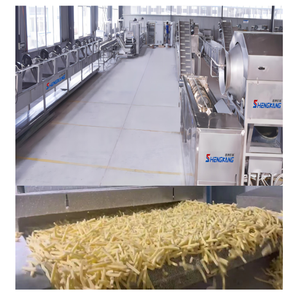 500 kg/giờ tự động đông lạnh khoai tây chiên dây chuyền sản xuất máy chiên để làm khoai tây chiên - Product Image 2