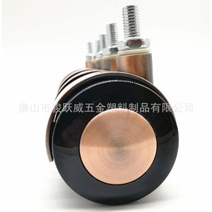 Roulettes pour meubles, 2 pouces, bronze antique, alliage brossé, roue de 50 mm de diamètre, pivotantes, durables - Product Image 5