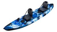 Coolkayak - Kayak familial Oceanus 2+1, kayak familial pour la navigation fluviale, kayak de pêche pour 3 personnes, kayak à assise surélevée, rotomoulé avec pagaie