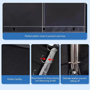 4 poches en cuir PU Trading Custom UV Printing PP Material Interior Pages Pattern Pokemoned Game Cards Collection Card Binder - Product Image 3