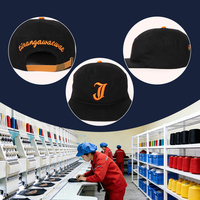 Casquette souple non structurée avec sangle en cuir et boucle, broderie personnalisée, 7 panneaux, visière plate, style camp