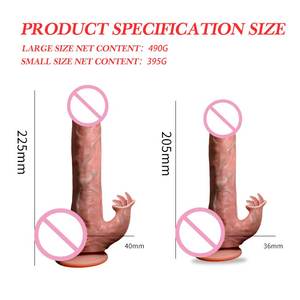 Molde <span class=keywords><strong>de</strong></span> silicona líquida gigante para dildo femenino, juguete sexual para adultos, vibrador realista con calor y oscilación para parejas - Product Image 1