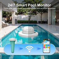 Nouveauté : Moniteur de pH intelligent 7 en 1 avec capteur en ligne, ORP, TDS, EC, chlore, sel, température pour parcs aquatiques et piscines commerciales