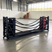 Anneau de boxe pliable à prix d'usine, structure en acier robuste, gain de place, anneau de boxe pliable pour compétition et entraînement