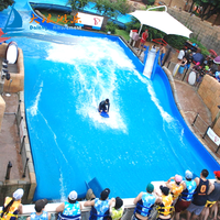 Flow Rider Simulant le Surf avec Machine à Ondes pour Parc Aquatique Flowrider Wave Surf pour Piscine Privée