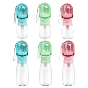 Botella de agua portátil para perros y tanque de almacenamiento de alimentos para uso al aire libre Suministros de plástico para mascotas - Product Image 1