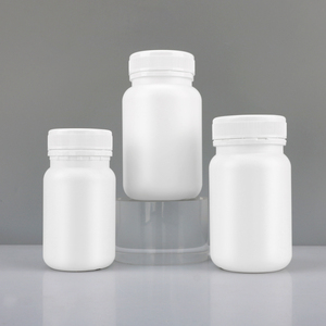 Wholesale White Plastic Bottle <b>Pill</b> Capsule Medicine <b>Container</b> Vitamin Pharmaceutical Bottle Jars <b>Pill</b> Bottle with Screw Cap - Product Image 2
