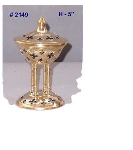 Handmade Brass Incense Resin Burner Lobandaan <b>Aroma</b> Therapy Home Decor Charcoal Burner Incense Holder for Aromatherapy <b>Diffuser</b> - Product Image 6