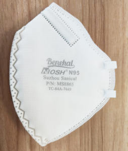 Untuk N95 masker Respirator setengah wajah tahan debu sekali pakai ukuran kecil dengan Filter katup lipat datar MS8865 kartrid Masker Anti Debu - Product Image 5