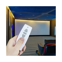 220V universel projecteur rideau sans fil télécommande ascenseur interrupteur maison intelligente électrique argent rideau contrôleur