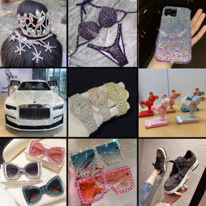 CY 021 حجر الراين السائب بلون توباز كولورادو الفاتح من الكريستال الزجاجي الملون بظهر مسطح وبدون تثبيت حراري للبيع بالجملة للملابس - Product Image 6