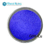 Poudre bleue fine de haute pureté 99%-99,9% Qualité cosmétique Poudre de peptide de cuivre GHK-Cu CAS 89030-95-5