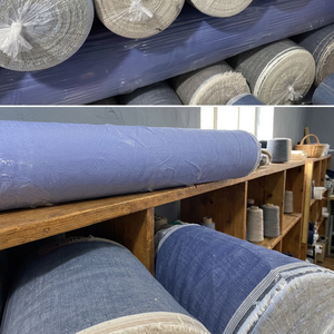 16939-CST Eco-Friendly Medium Weight <b>Linen</b>/Cotton Oxford Solid Woven Fabric for Bedding Home Textiles & Dress - Product Image 3