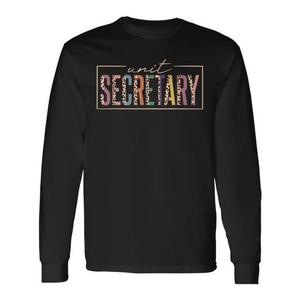 Camiseta de manga larga para asistente administrativo, secretario de atención médica, talla pequeña, unisex para adultos - Product Image 1