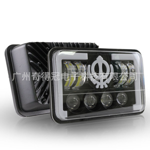 Wrangler <b>Led</b> <b>Headlights</b> 5.75 Inch Square Lens High Low Beam Integrated Off Road Vehicle Light 15000 Lm 70 W - Product Image 1
