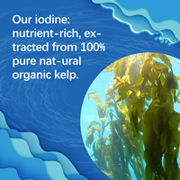 Capsules d'iodure de kelp naturel, favorisent les niveaux d'énergie et le bien-être cognitif, sans OGM, tonique quotidien doux