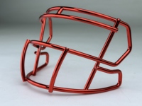 2024 universel Mini masque facial métal galvanoplastie Chrome masque facial pour mini casques de Football pour l'affichage