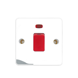 สวิตช์ติดผนังแบบ 1 ทาง มาตรฐานอังกฤษ 10A ระดับ IP21 ผลิตจากวัสดุ PC พร้อมไฟ LED สีแดง แรงดันไฟฟ้าสูงสุด 250V - Product Image 4