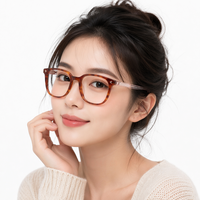 Montures de lunettes de lecture surdimensionnées en acétate colorées pour femmes, avec logo personnalisé, vente en gros