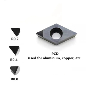 PCD kim cương chèn biến công cụ cắt dcgt 070202 cho nhôm kim loại màu đồng chip CNC PCD dcgt Công cụ Cắt - Product Image 4