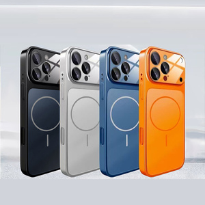 Custodia per telefono a tinta unita con ricarica wireless magnetica in PC per <span class=keywords><strong>iPhone</strong></span> 17 Air 16 15 <span class=keywords><strong>14</strong></span> 13 12 11 Pro Max - Product Image 3