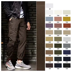 Competitive Price Middle Weight Four Season Hot Sale Carbon Peach Cavalry Twill Korean Cotton Cloth For Male