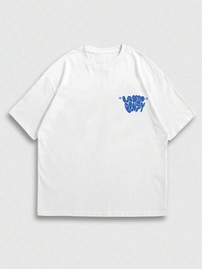 เสื้อยืดแขนสั้นพิมพ์ลายกราฟิกสไตล์ลำลองสำหรับผู้ชาย โรงงานผลิตโดยตรง รับสั่งทำได้ F10 - Product Image 2