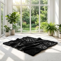 Plaid d'hiver en fausse fourrure de vison chinchilla, doux et moelleux, pour la décoration de la maison, certifié OEKO-TEX Premium