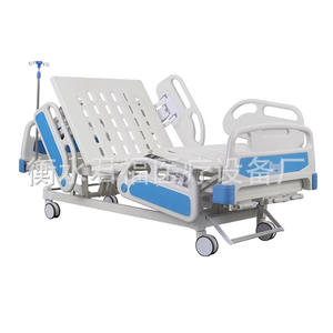 Cama de hospital manual Junfu de cinco funciones para ancianos y pacientes con ajuste por manivela - Product Image 1