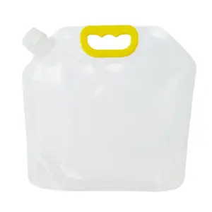 Mylar-bolsa transparente de plástico personalizada, bolsita grande para bebidas y líquidos, con boquilla, venta al por mayor