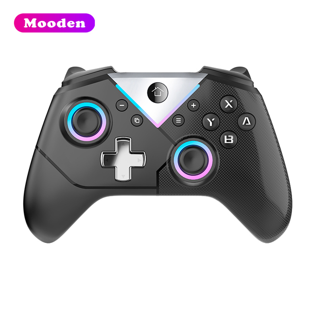 L CM-617 Wireless Game Controller Six Axis Gyroscope Hall Trigger Vibration Motor Remote BT 4.0 OLED Joystick for PC P4 Steam