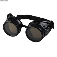 HOT Victorian Steampunk Lunettes Soudage Cyberpunk Lunettes de Soleil pour Gothique Cosplay Costume Accessoires Ecowalson