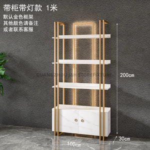 Rak etalase toko kosmetik kualitas tinggi dengan lampu Led rak desain khusus untuk parfum - Product Image 1