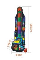 LEON Machine de boxe personnalisée en acier inoxydable, équipement de divertissement sportif d'arcade, connectivité WIFI/4G, Hammer VS, 1 an de garantie en anglais