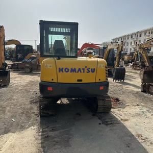 Excavadora Komatsu PC56 japonesa de segunda mano, excavadora hidráulica de cadenas Komatsu PC56-7 con pocas horas de trabajo, en stock a bajo precio. - Product Image 4