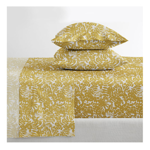 Hàng Mới Về Tấm Ga Trải Giường 4 Món Sang Trọng Bằng Vải Vi Sợi In Họa Tiết Lông Vũ Bộ Ga Trải Giường Cỡ Queen Bằng Cotton-Bộ 6 Món - Product Image 3