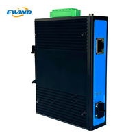 Commutateur Ethernet industriel Gigabit 2 ports RJ45, fibre optique, 1 port SC pour le transport intelligent