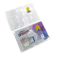 Divers types de porte-cartes de crédit Sim Pvc étui de protection pour cartes mémoire Micro SD pochette de crédit porte-cartes de visite
