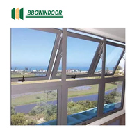 Fenêtre à auvent en aluminium Lukliving avec fermeture douce, fenêtre à auvent personnalisée pour villa