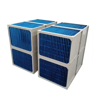 Balcador de calor com placa refrigeradora de ar, balcador de fluxo intercâmbio de calor, ar para balcão de ar