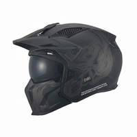 Casque de moto intégral modulaire Street Fighter ABS homologué DOT ECE CCC avec fermeture rapide toutes saisons nouveau design