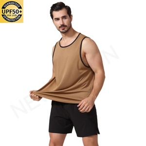 Chaleco de Running Personalizado de Color Sólido para Hombre, 100% Poliéster, Transpirable, de Secado Rápido, Ropa Deportiva - Product Image 1