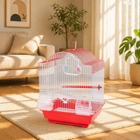 Cage à oiseaux canaris rose, simple, portable, petite, au design tendance, à vendre