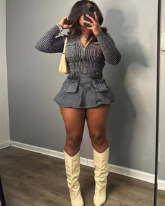 Женские юбки мини-платья милые модные юбки Лидер продаж летние джинсовые брюки Одежда для женщин 2024 - Product Image 2