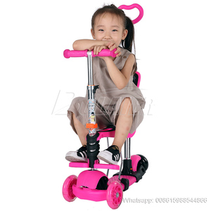 Xe Tay Ga 5 Trong <span class=keywords><strong>1</strong></span>. Trẻ Em Bé Có Thể Điều Chỉnh Xe Tay Ga <span class=keywords><strong>3</strong></span> (Ba) Nhấp Nháy Bánh Xe Tay Ga Với Ghế - Product Image 5